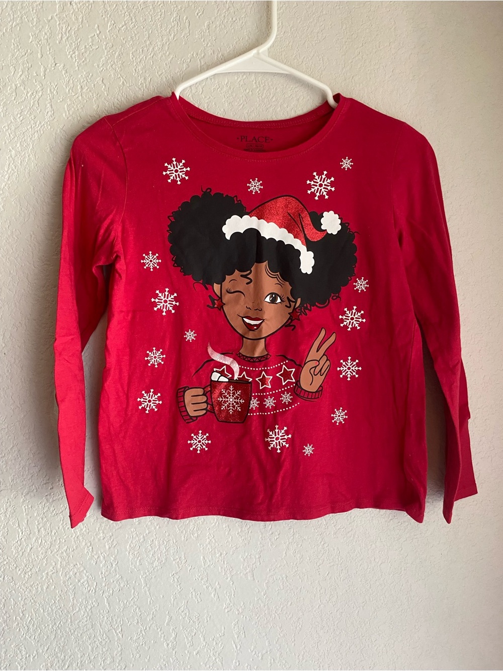 The Children's Place Red Long-Sleeve Holiday Graphic Tee